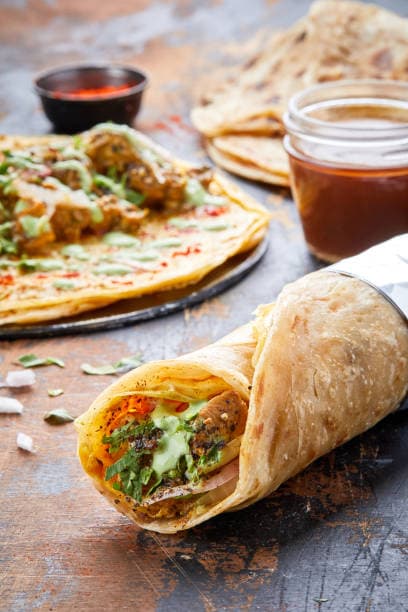 Chicken Malai Botti Roll